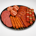 BBQ pakket ribs, sticks & burgers